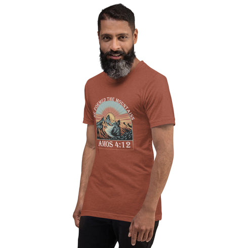 He Formed The Mountains Christian Bible Verse T-Shirt